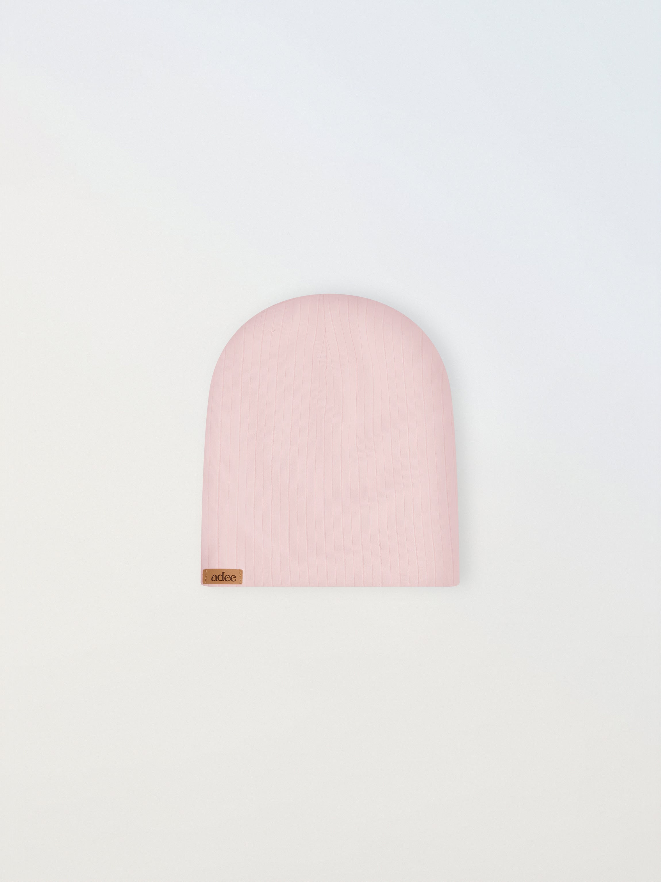 Wide Ribbed Beanie - Light Pink