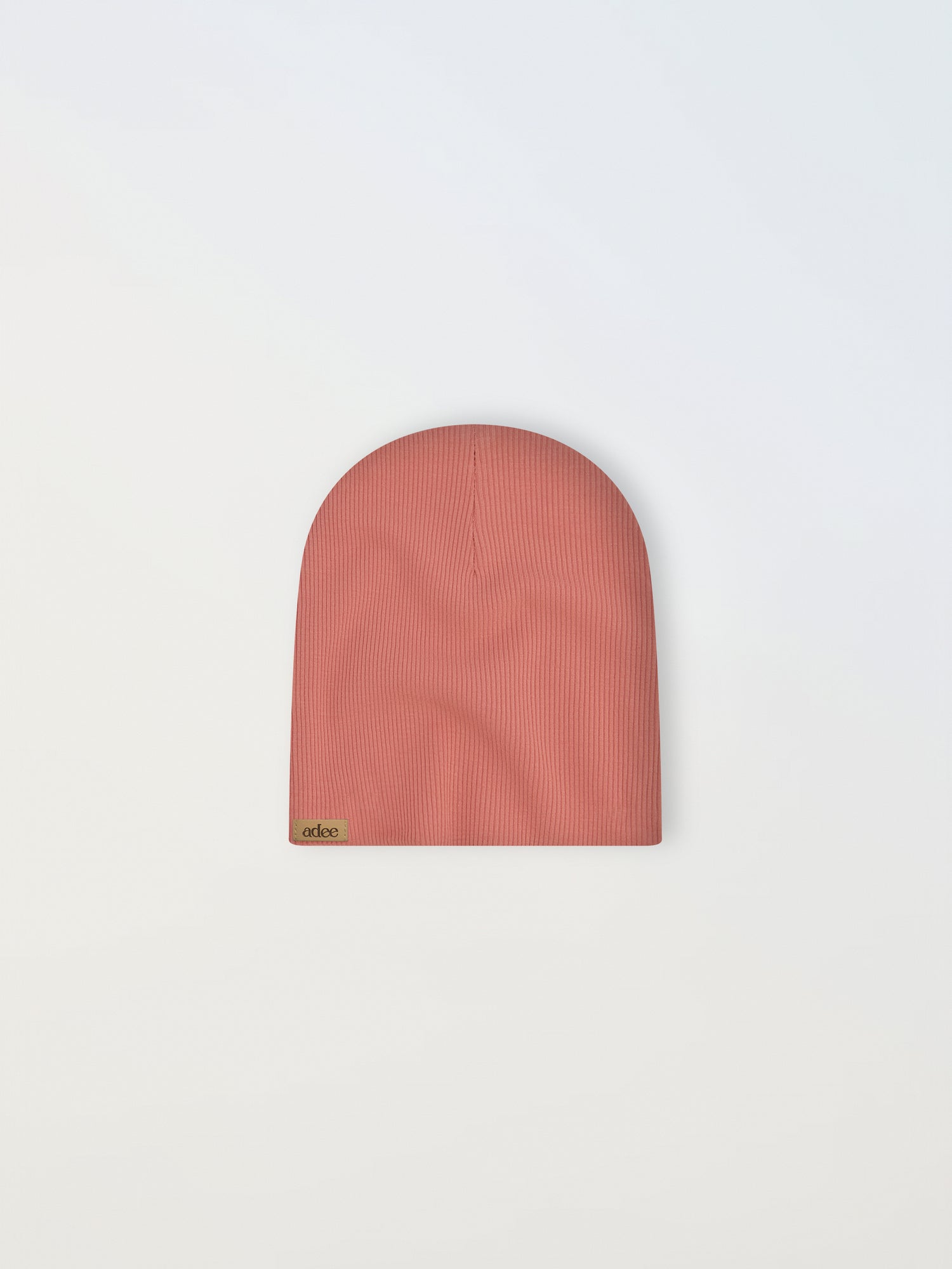 Thin Ribbed Beanie - Pink